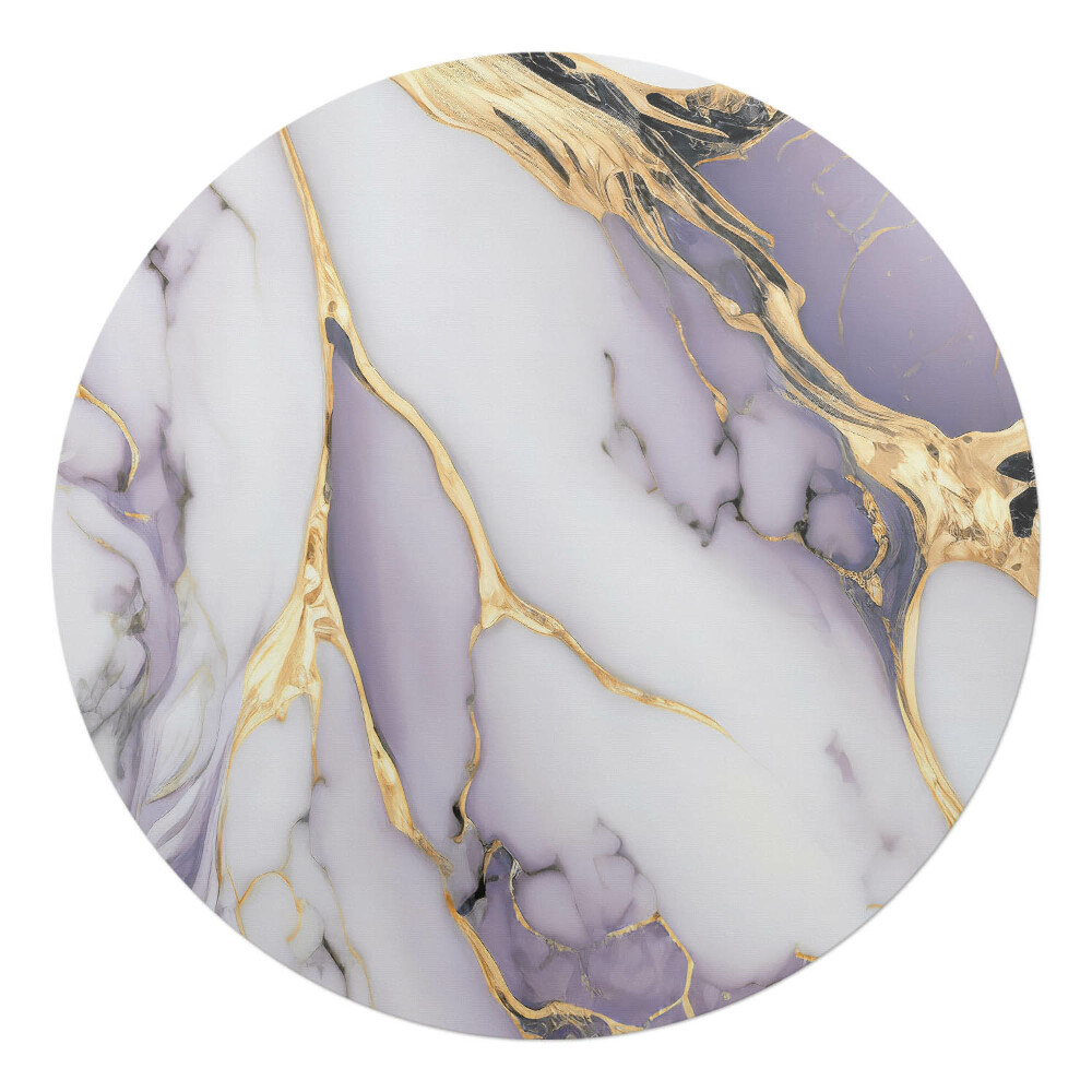 Podkładka pod krzesło obrotowe okrągła Marmurowe fale