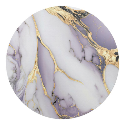 Podkładka pod krzesło obrotowe okrągła Marmurowe fale