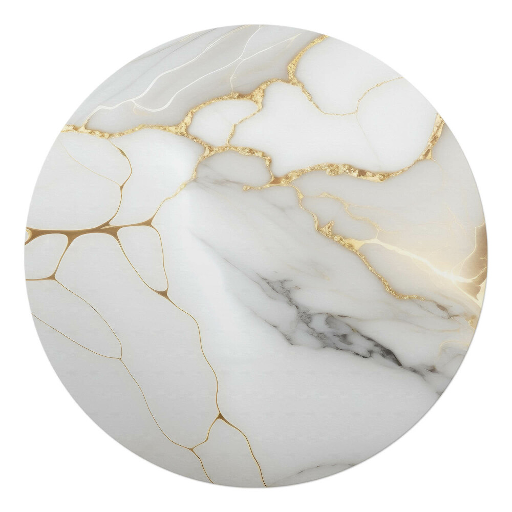 Podkładka pod krzesło obrotowe okrągła Marmurowe linie