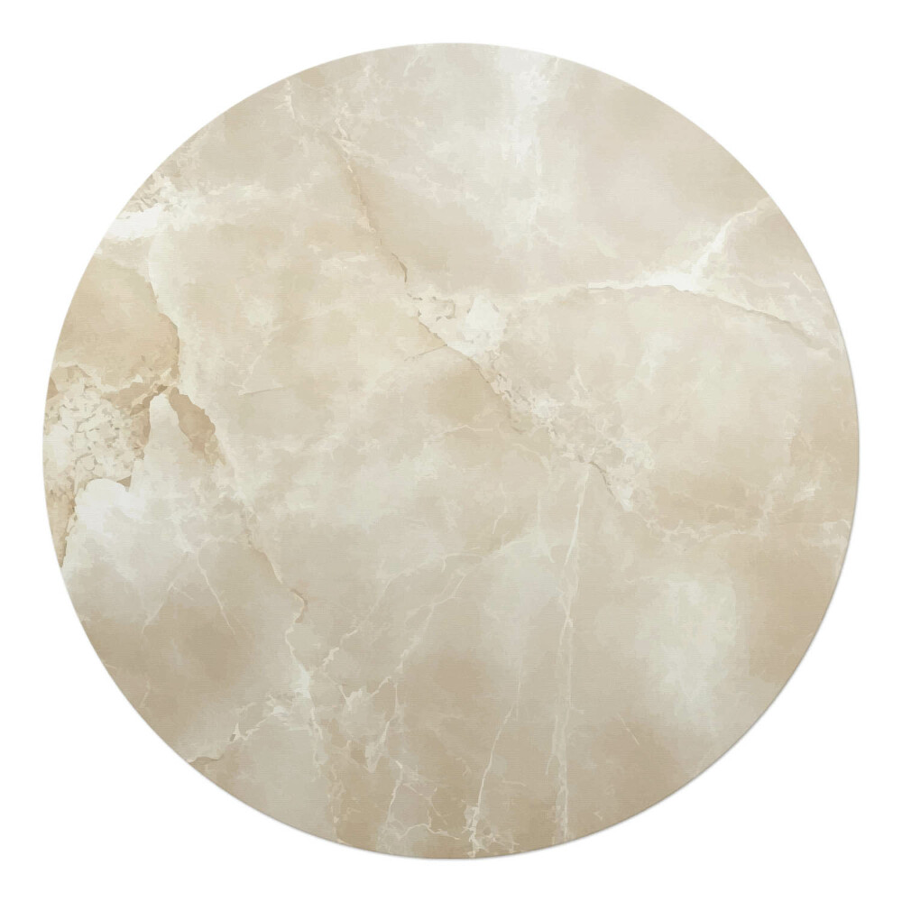 Podkładka pod krzesło okrągła Marmurowa tekstura