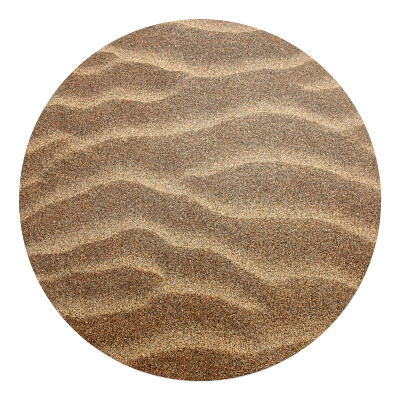 Mata na podłogę pod krzesło okrągła Falujące wzory piasku