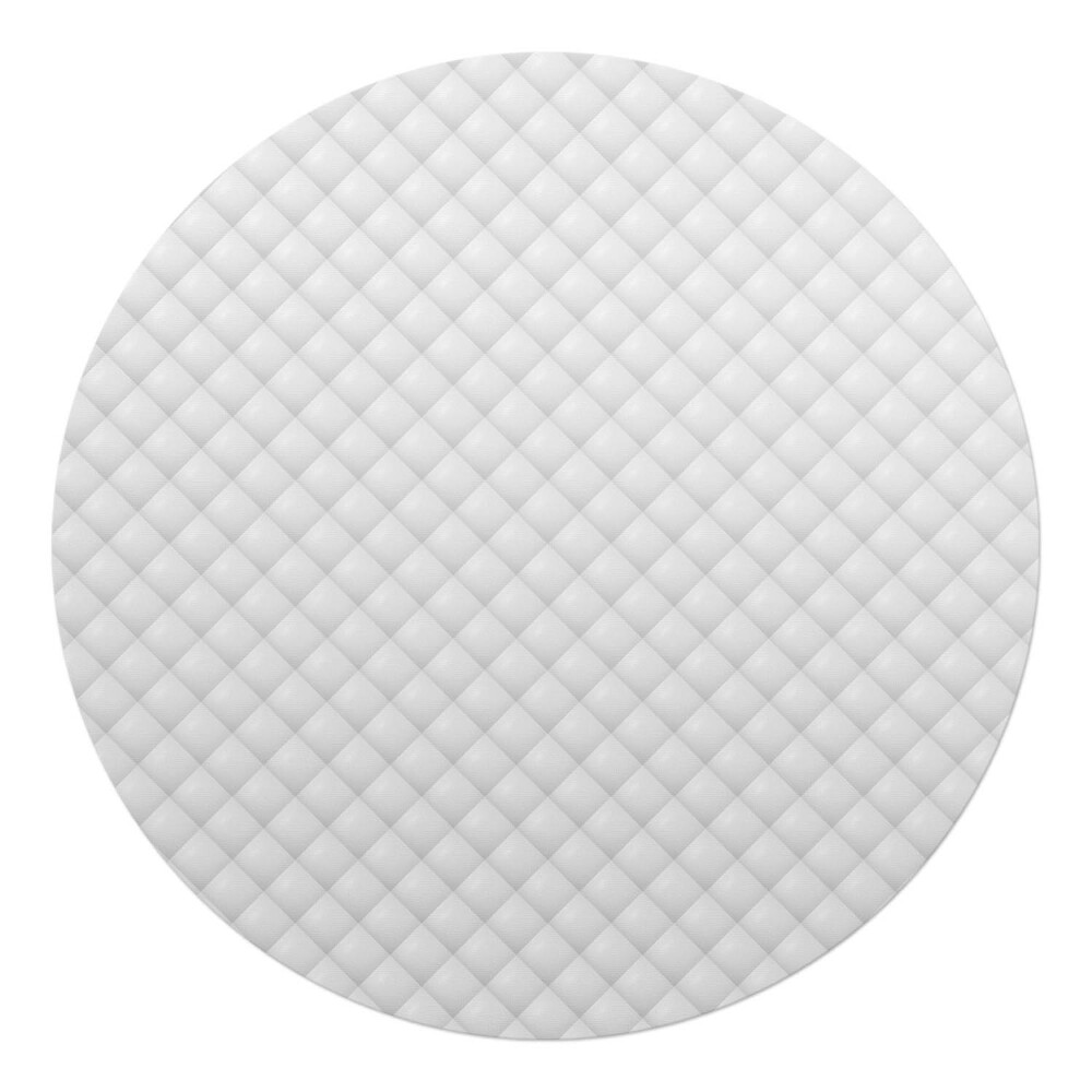 Podkładka pod krzesło okrągła Pikowany wzór 3D