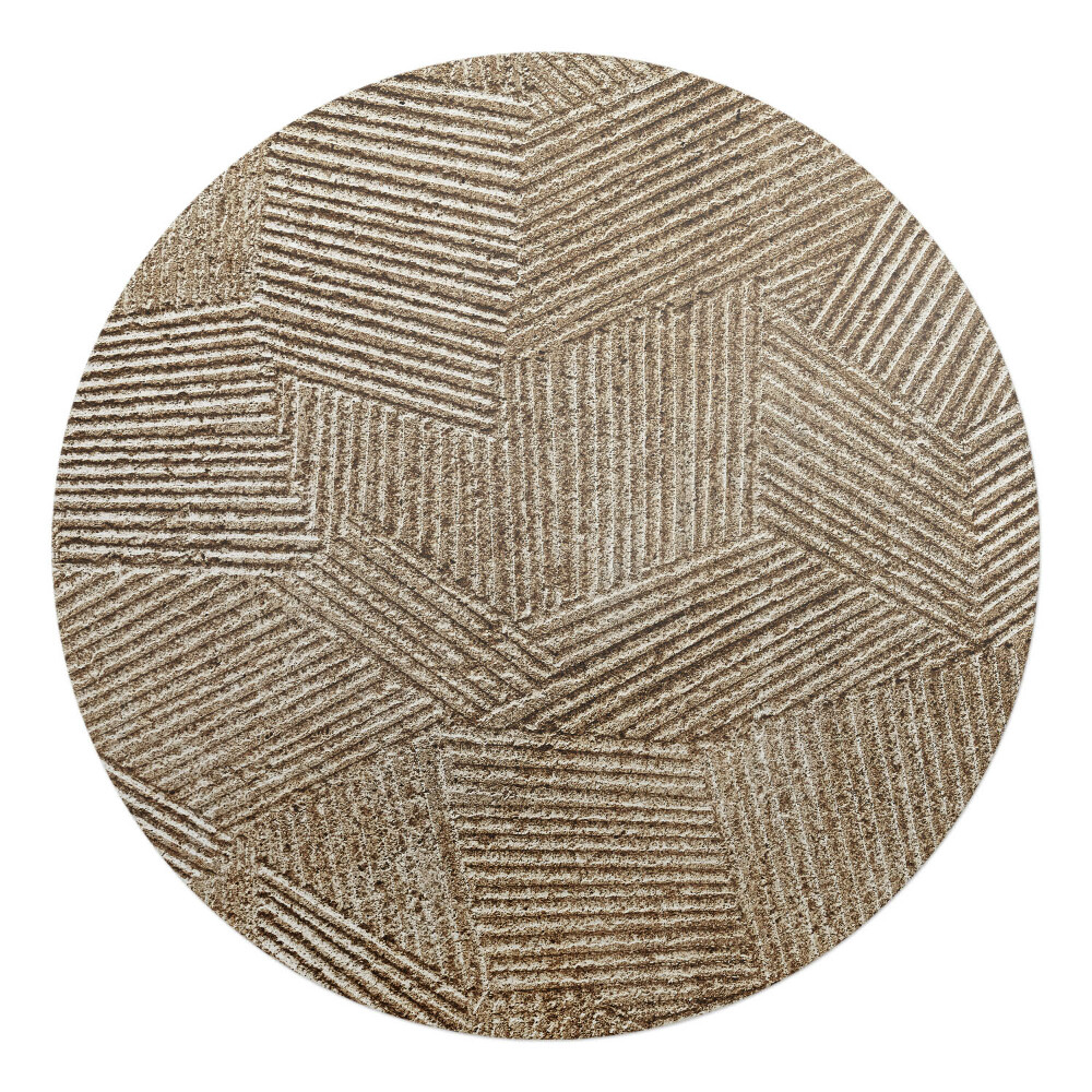 Podkładka pod krzesło obrotowe okrągła Geometryczny wzór linii