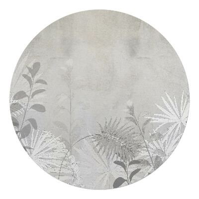 Mata na podłogę pod krzesło okrągła Roślinne liście tła