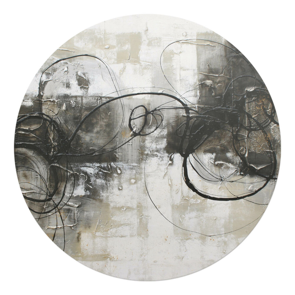 Podkładka pod krzesło obrotowe okrągła Abstrakcyjne linie