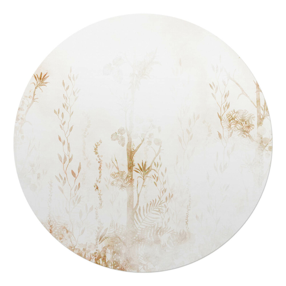 Podkładka pod krzesło okrągła Subtelna flora