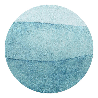 Mata pod fotel biurowy okrągła Pastelowe fale