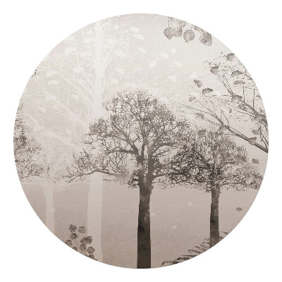 Podkładka pod krzesło obrotowe okrągła Drzewna impresja