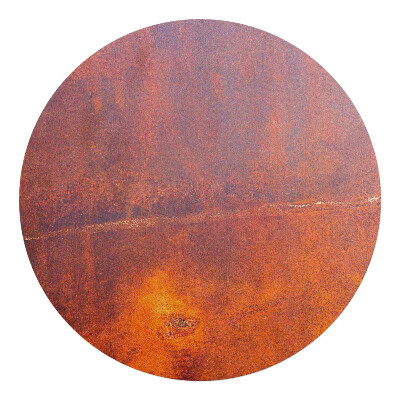 Mata na podłogę pod krzesło okrągła Rdzawe abstrakcje