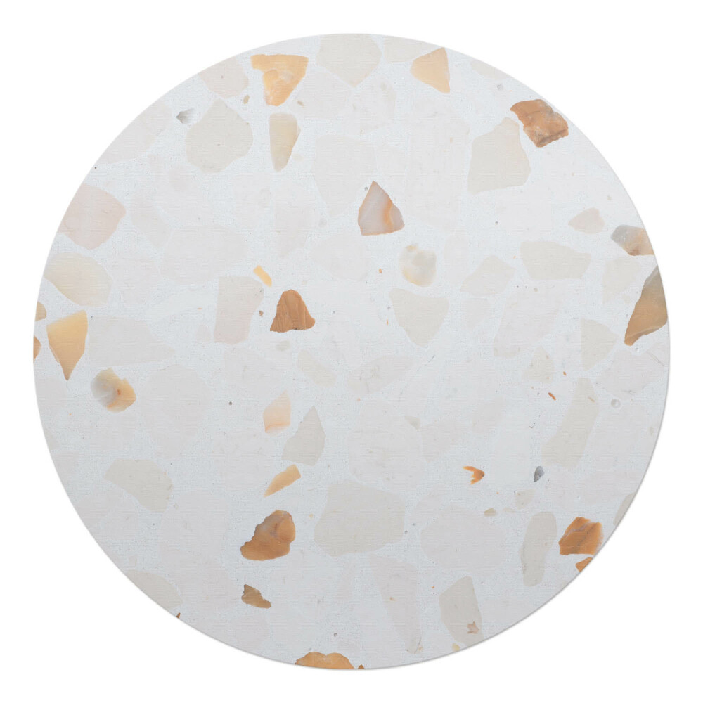 Podkładka pod krzesło obrotowe okrągła Terrazzo w pastelach