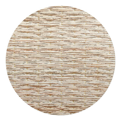 Mata na podłogę pod krzesło okrągła Plecionka naturalna