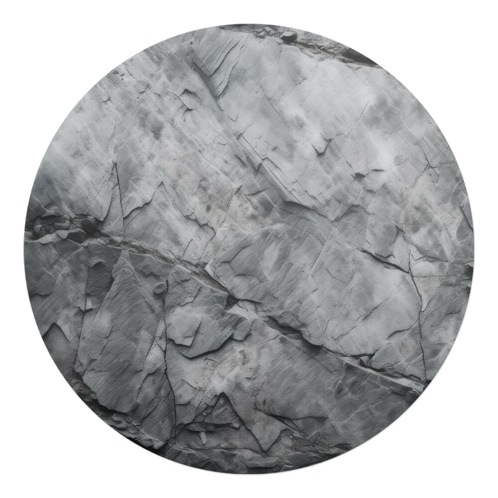 Podkładka pod krzesło obrotowe okrągła Skała z teksturą