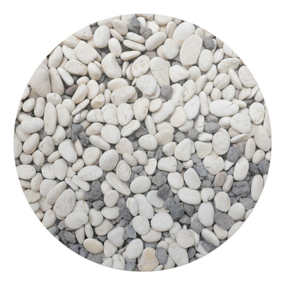 Mata na podłogę pod krzesło okrągła Kamienie dekoracyjne