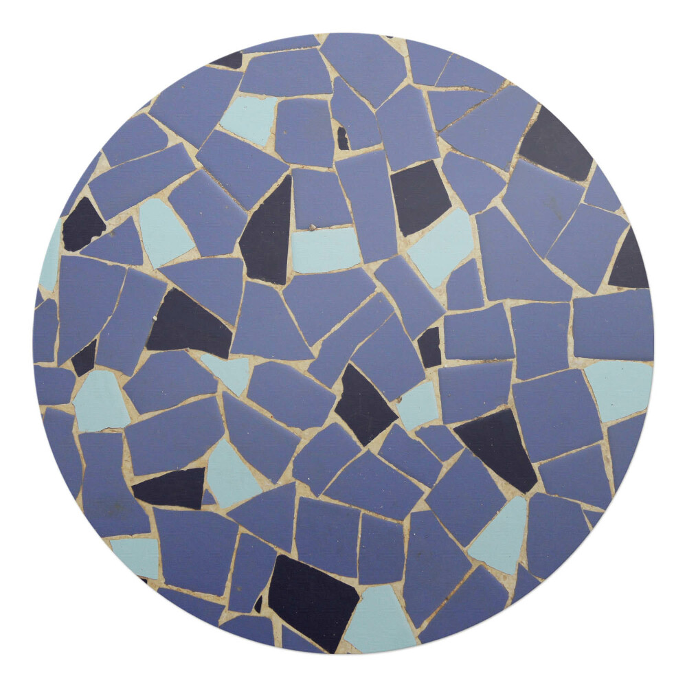Mata pod krzesło okrągła Mozaika geometryczna