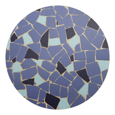 Mata pod krzesło okrągła Mozaika geometryczna