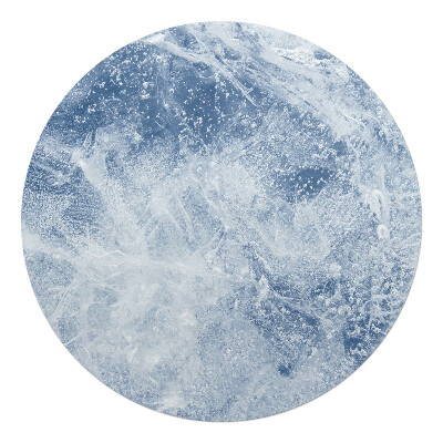 Podkładka pod krzesło obrotowe okrągła Lodowe wzory natury