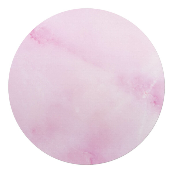 Mata pod fotel biurowy okrągła Delikatny marmur