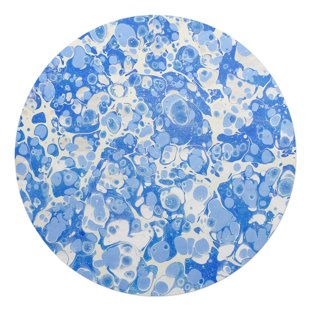 Podkładka pod krzesło obrotowe okrągła Marmurkowe bąbelki