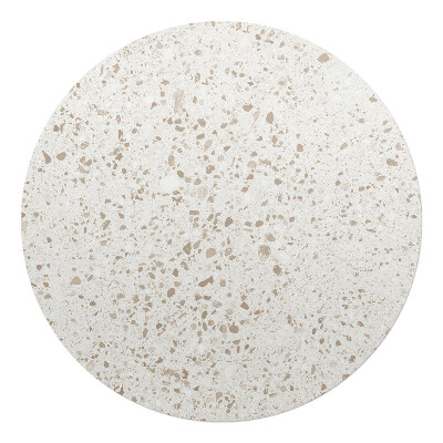 Podkładka pod krzesło obrotowe okrągła Jasne kropki terrazzo