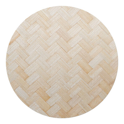 Mata na podłogę pod krzesło okrągła Plecionka bambusowa