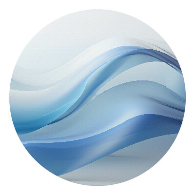 Podkładka pod krzesło obrotowe okrągła Falujące linie