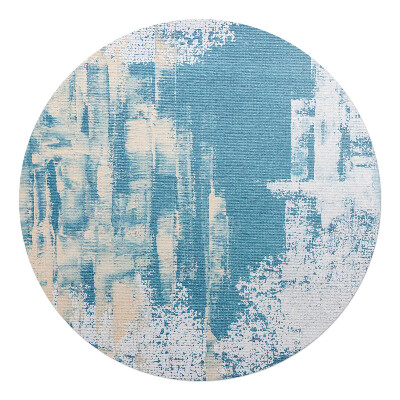 Podkładka pod krzesło okrągła Abstrakcyjne pociągnięcia