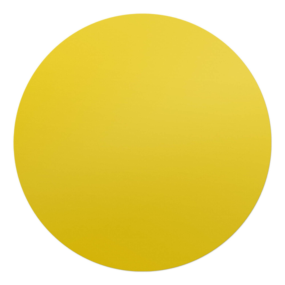 Mata pod krzesło okrągła Kolor Żółty