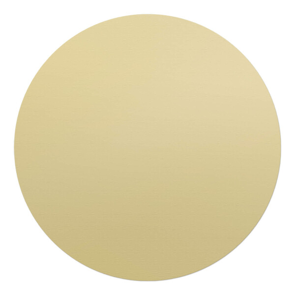 Podkładka pod krzesło okrągła Kolor pastelowy żółty