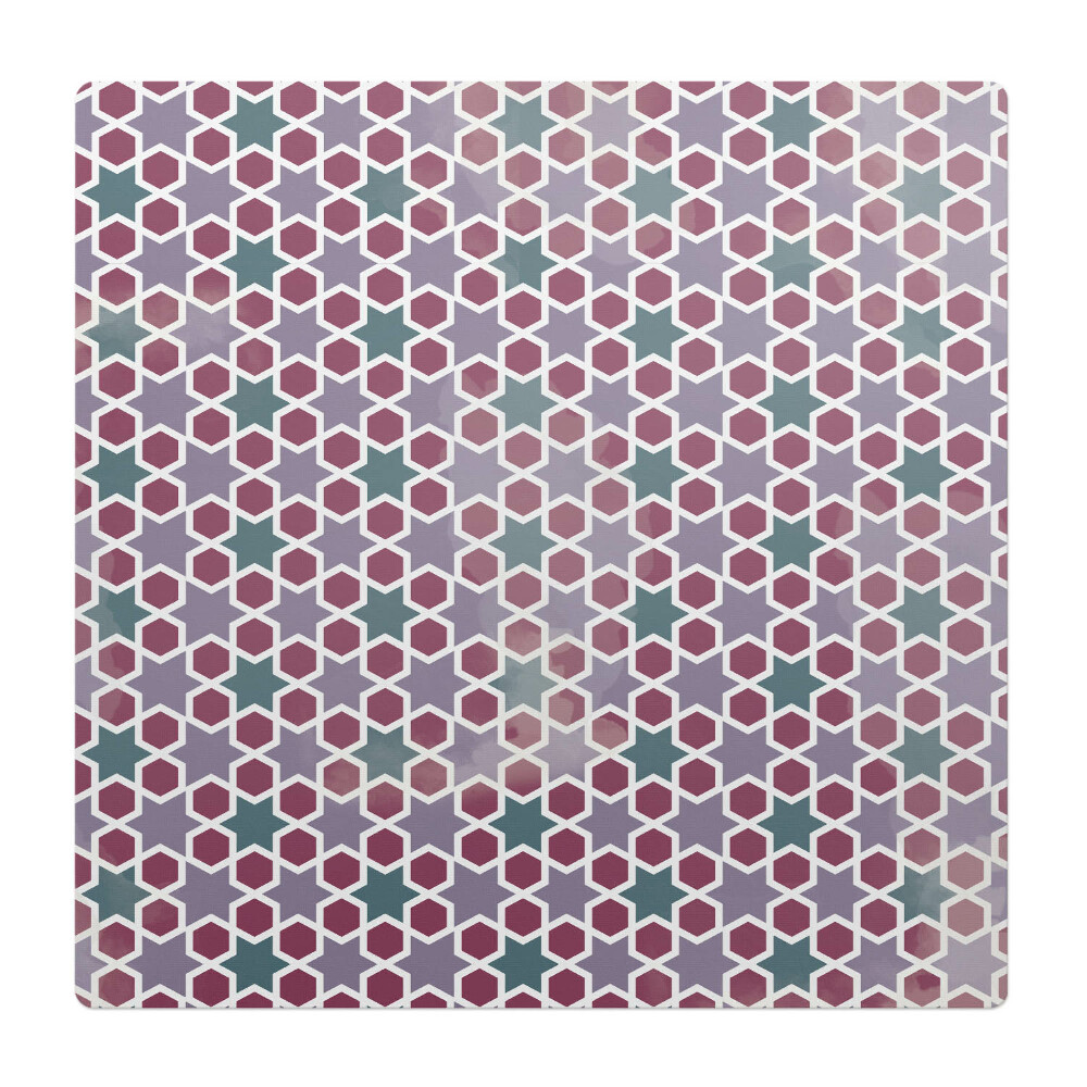 Mata pod fotel ochrona paneli Geometryczny wzór