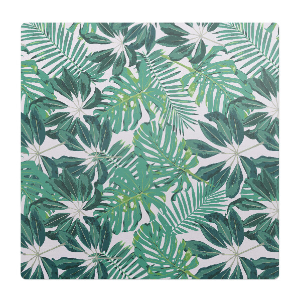 Mata pod fotel ochrona paneli Tropikalne liście