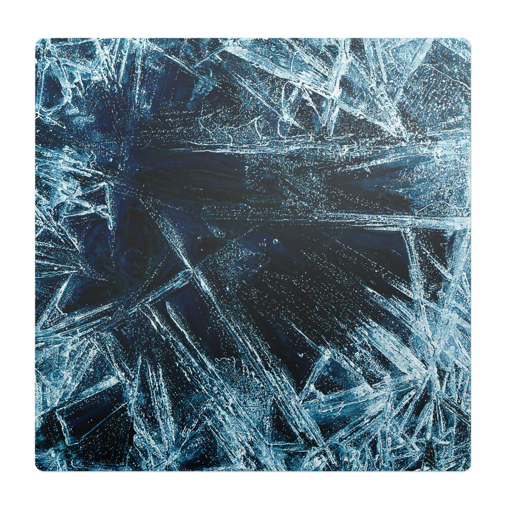 Mata na podłogę pod krzesło Lodowe wzory abstrakcji