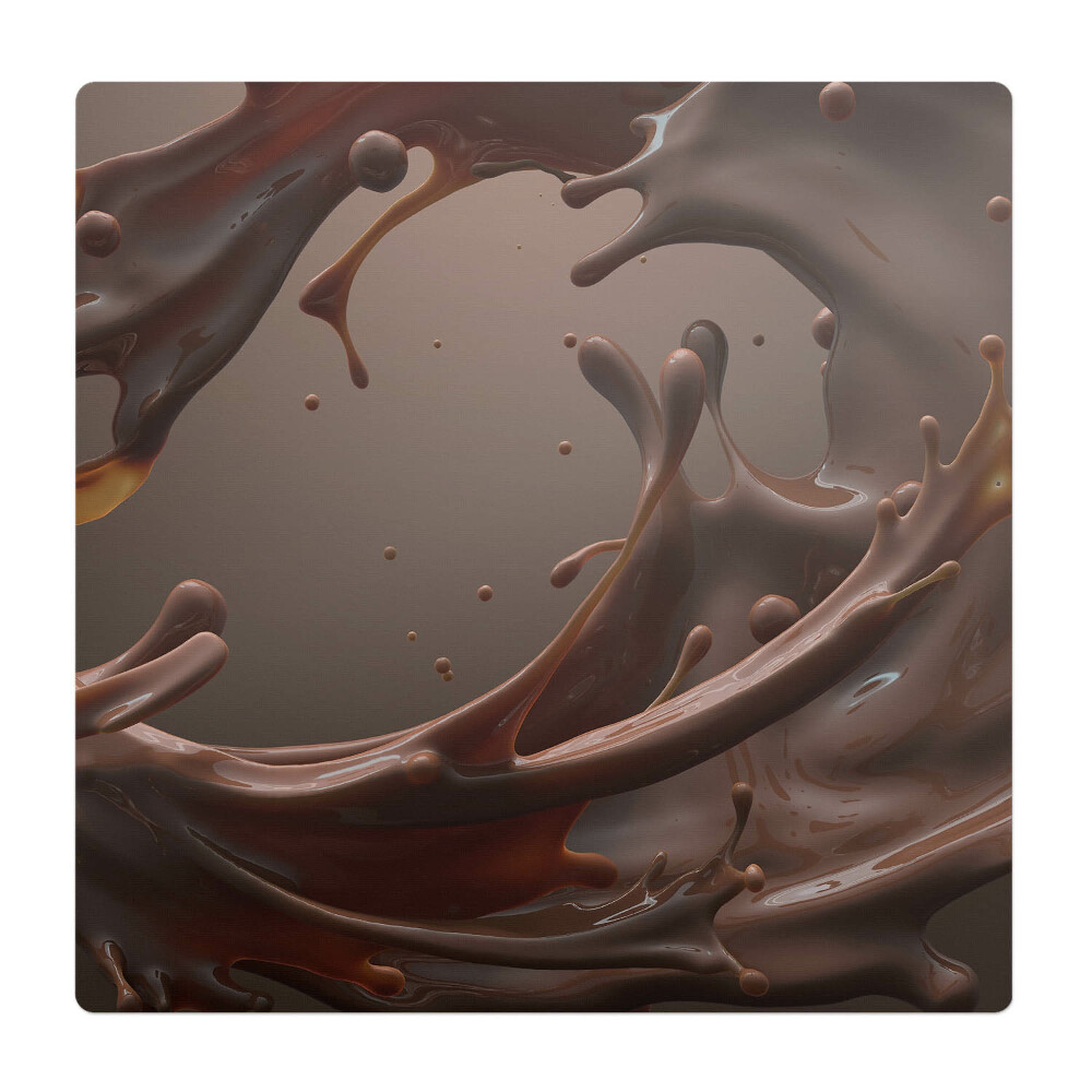 Mata na podłogę pod krzesło Czekoladowa fala