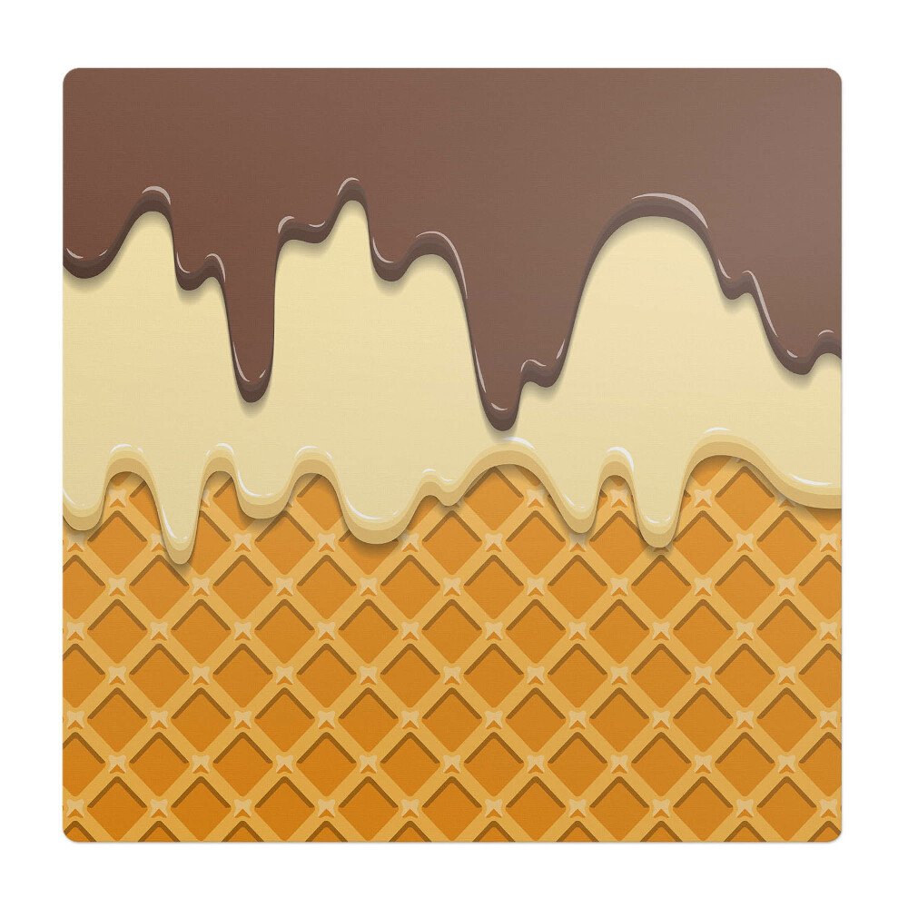 Podkładka pod krzesło obrotowe Wafel z polewą
