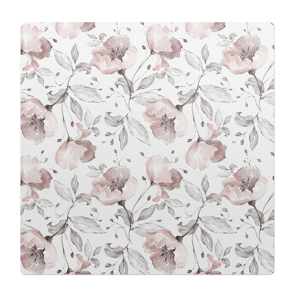 Mata pod fotel ochrona paneli Kwiatowy wzór vintage