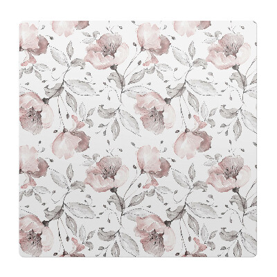 Mata pod fotel ochrona paneli Kwiatowy wzór vintage