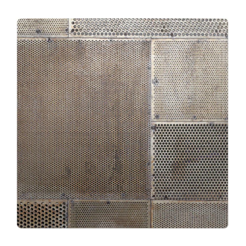 Mata pod fotel biurowy Metalowe perforacje