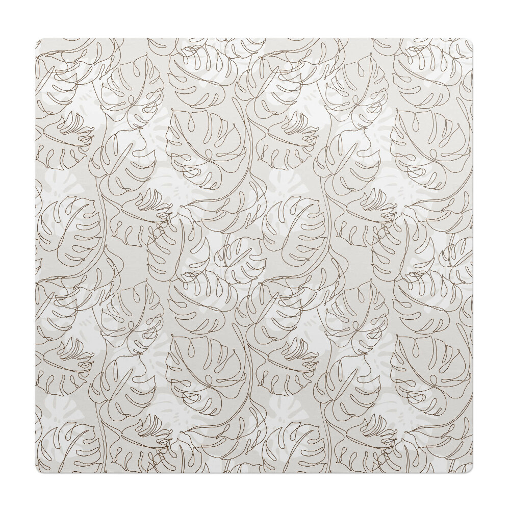 Podkładka pod krzesło Monstera liście wzór