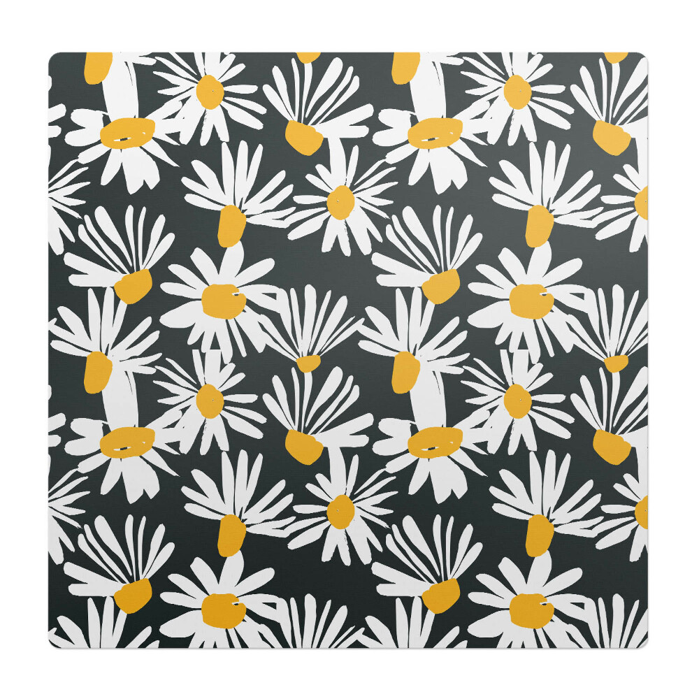 Mata pod fotel ochrona paneli Kwiatowy wzór retro