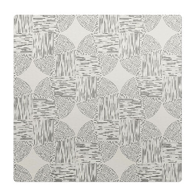 Mata pod krzesło do biura Geometryczny wzór linii