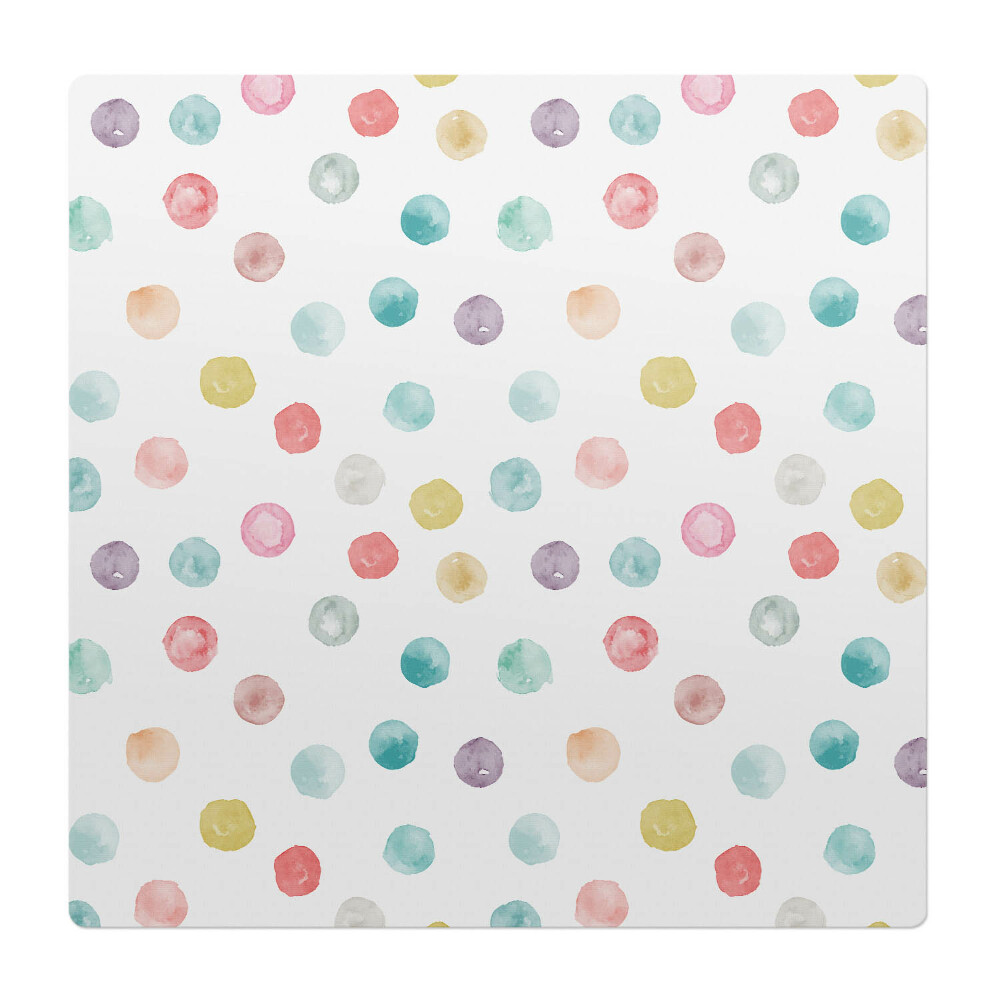 Podkładka pod krzesło obrotowe Pastelowe kropki