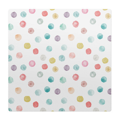 Podkładka pod krzesło obrotowe Pastelowe kropki