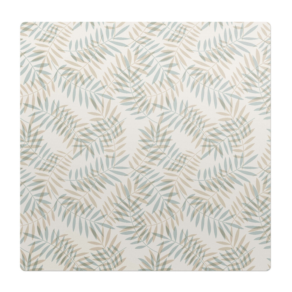 Mata na podłogę pod krzesło Liście w pastelach