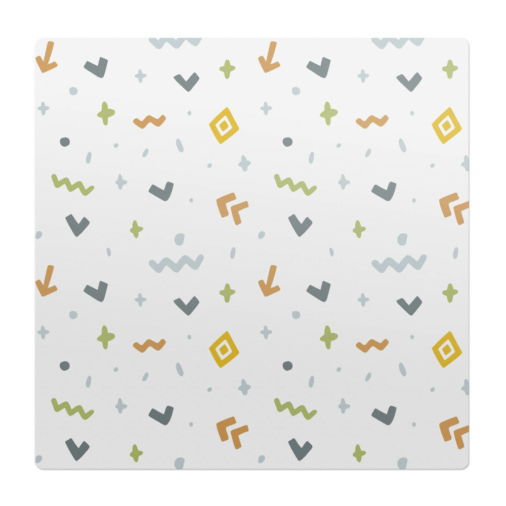 Podkładka pod krzesło obrotowe Geometryczne wzory