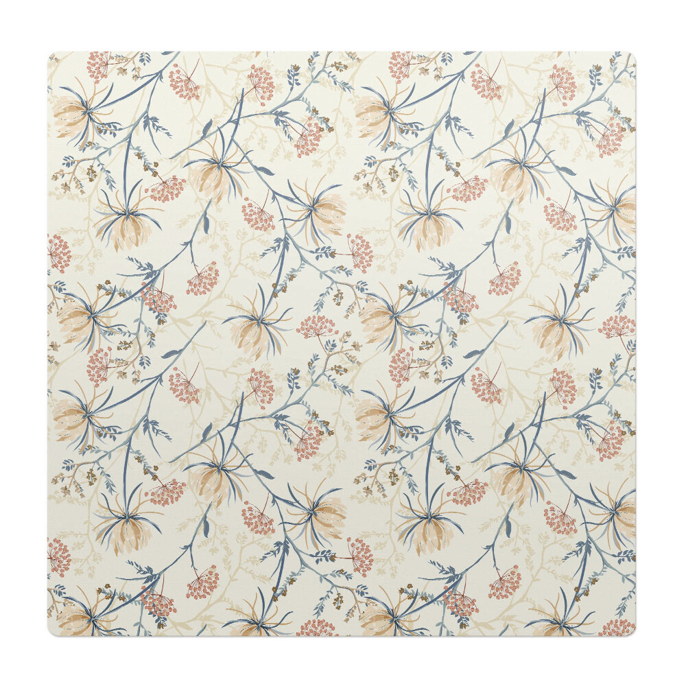 Podkładka pod krzesło obrotowe Kwiatowy wzór vintage