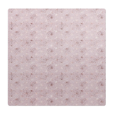 Mata na podłogę pod krzesło Geometryczny wzór kwiatowy