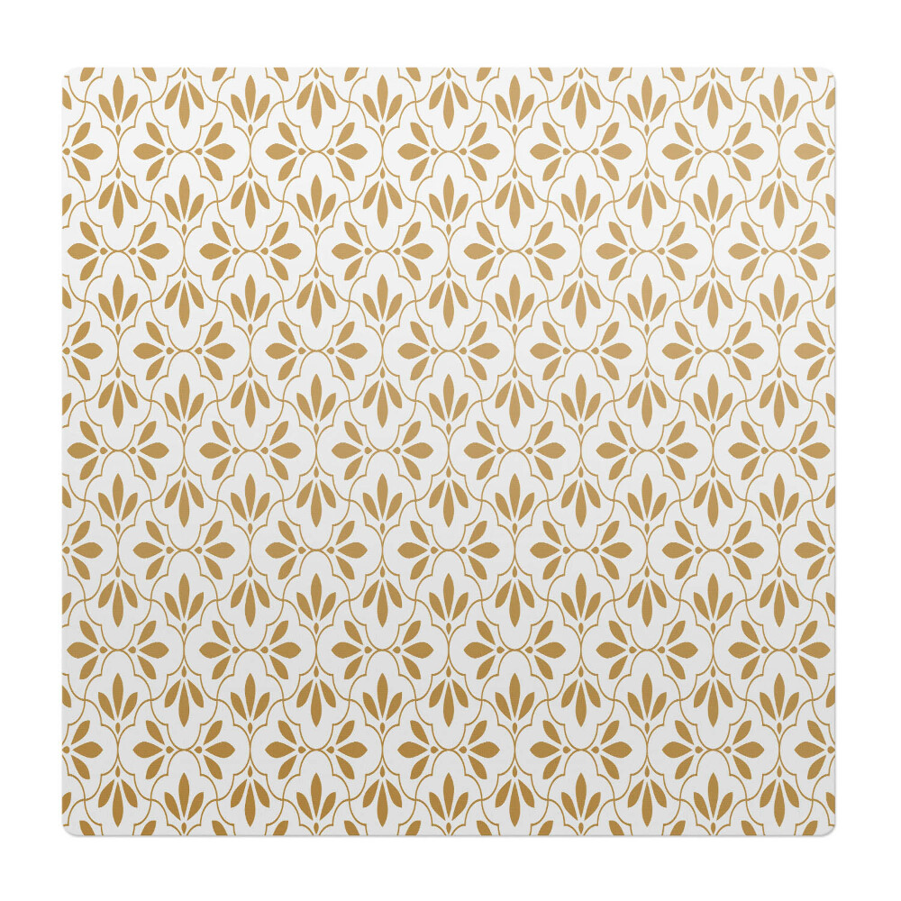 Mata na podłogę pod krzesło Ornament roślinny