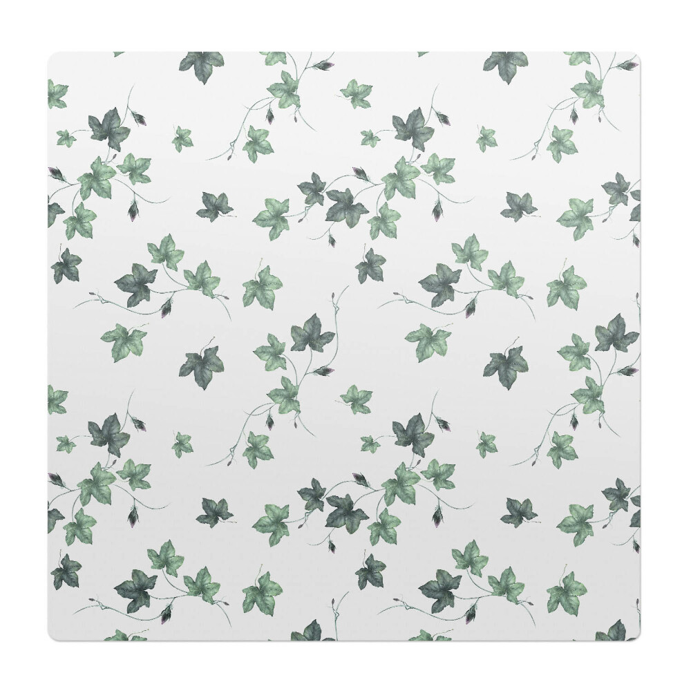 Podkładka pod krzesło Liście bluszczu na bieli
