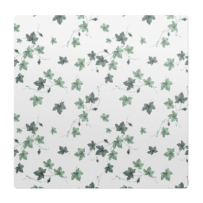 Podkładka pod krzesło Liście bluszczu na bieli