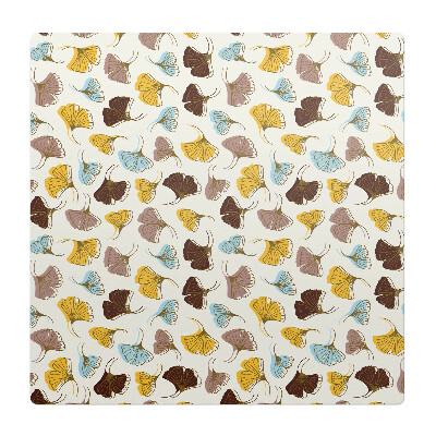 Mata pod krzesło do biura Liście gingko wzór