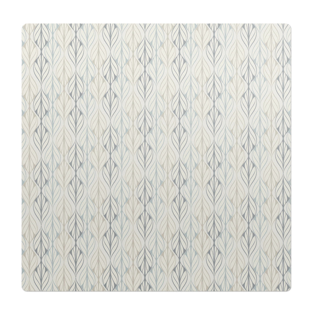 Mata na podłogę pod krzesło Liściasty wzór retro